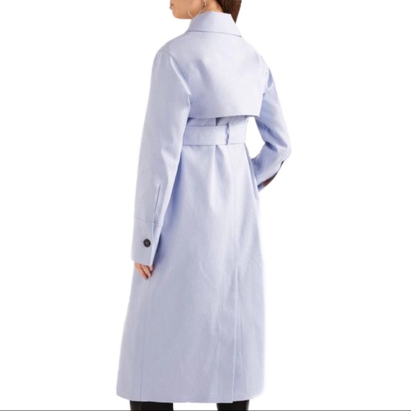 Banana Republic Periwinkle Blue Midi Trench Coat - Picture 3 of 14